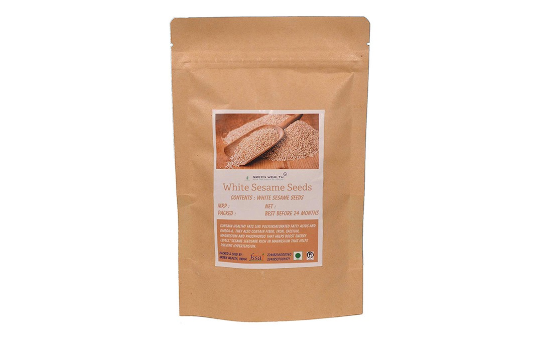 Green Wealth White Sesame Seeds    Pack  400 grams